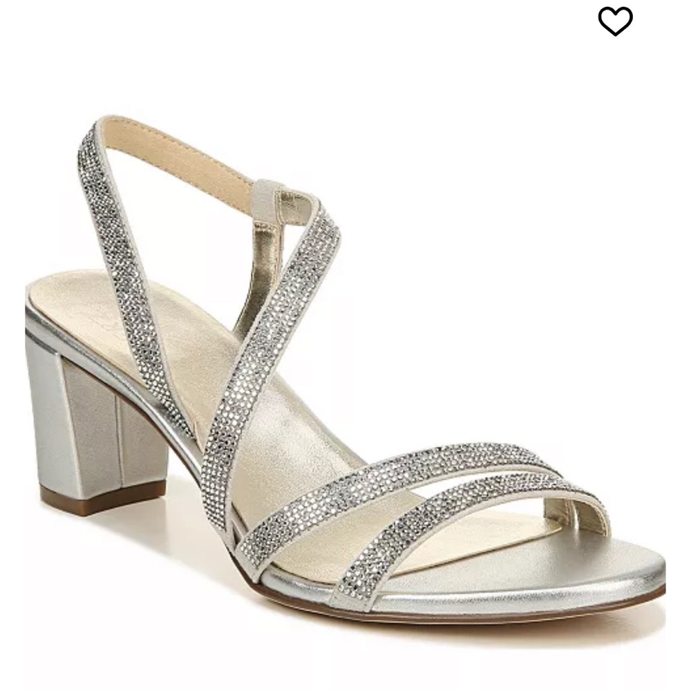 Elegant Silver Strappy Sandals